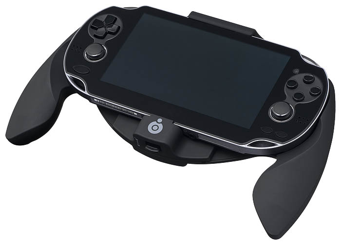 thumbnail image 2 of GOODPRICE Handle Grip & Stand For Sony PS Vita PCH-1000 – Black 2 of 5