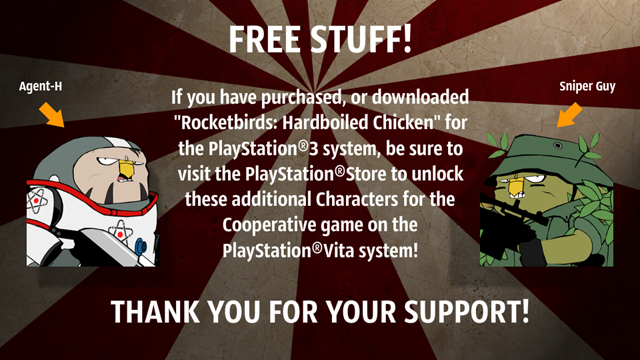 Rocketbirds, game de tiro 2D com galinhas, ganhará versão para o PS Vita